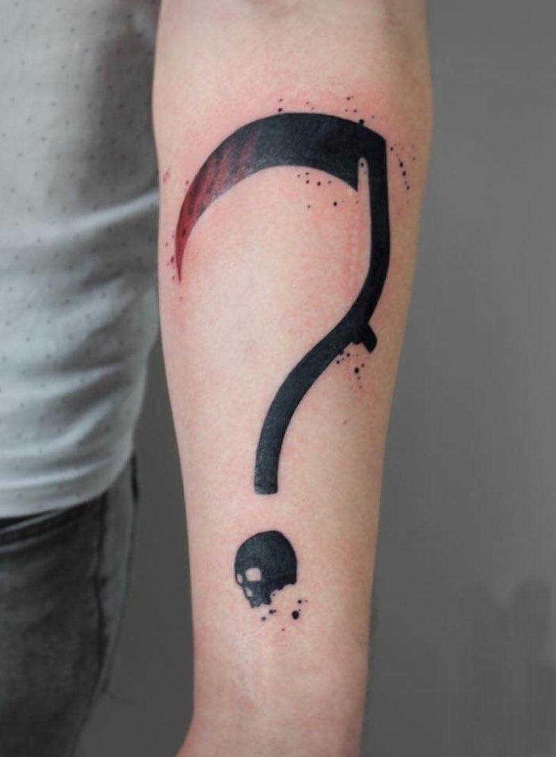 30 Pretty Question Mark Tattoos You Can Copy