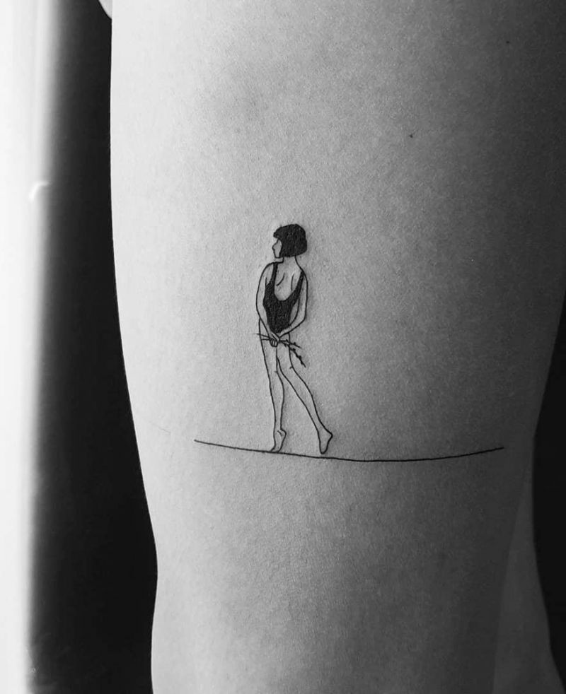 30 Tightrope Walker Tattoos Make You Attractive