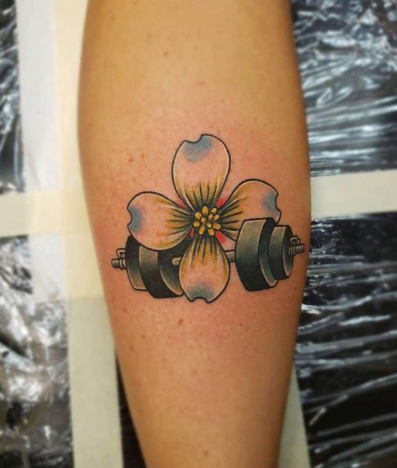 30 Powerful Barbell Tattoos You Should Not Miss