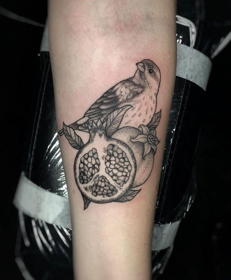 30 Cute Finch Tattoos You Must Love