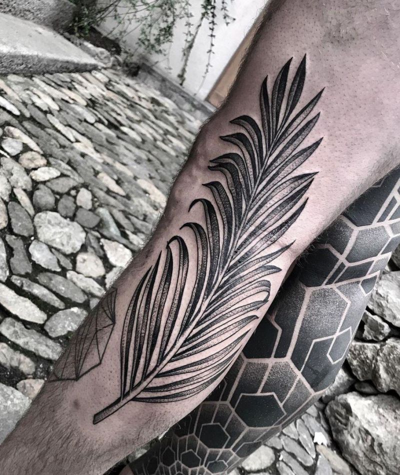 30 Pretty Palm Leaf Tattoos to Inspire You