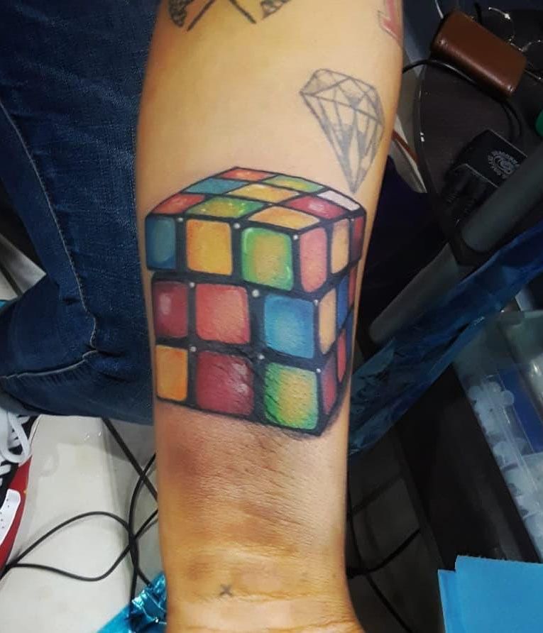 30 Great Rubik's Cube Tattoos You Can Copy