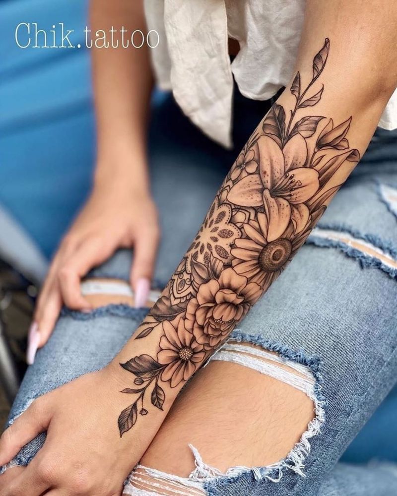 30 Elegant Sleeve Tattoos Make You Charming