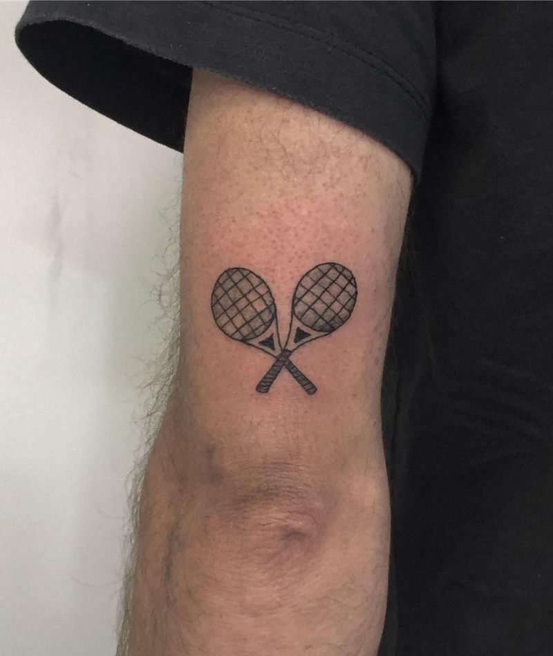 30 Pretty Tennis Tattoos to Inspire You