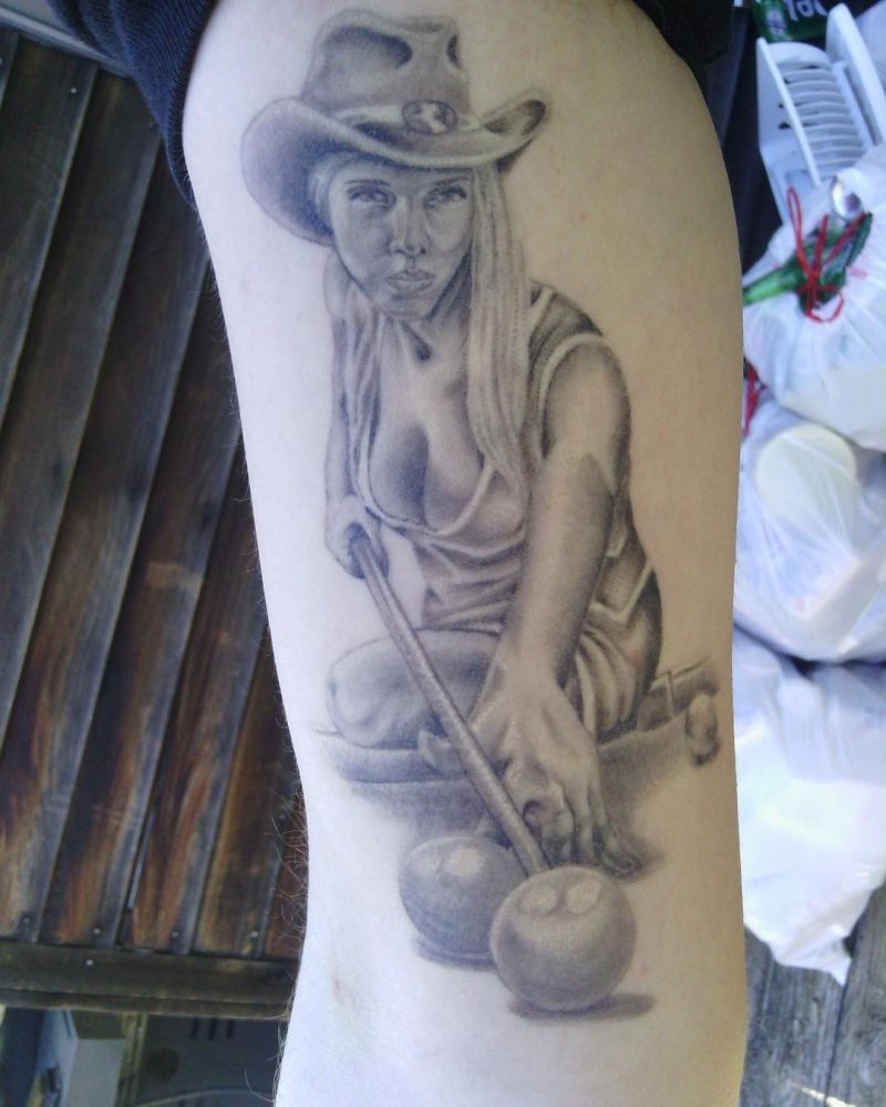 30 Pretty Billiard Tattoos You Will Love