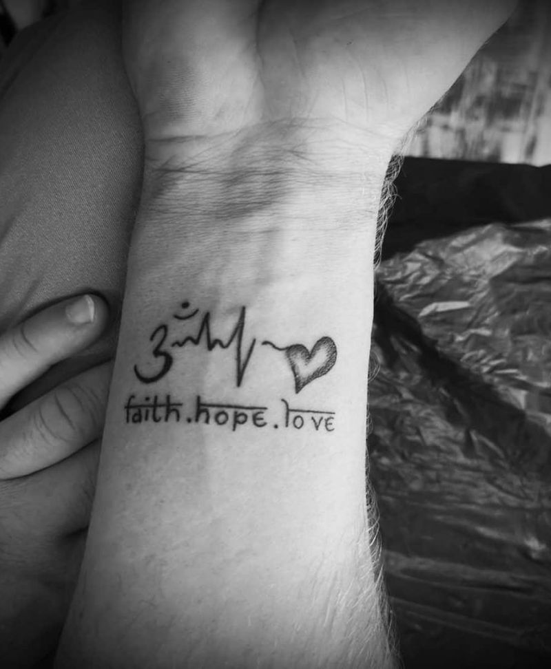 30 Pretty Faith Hope Love Tattoos You Must Try