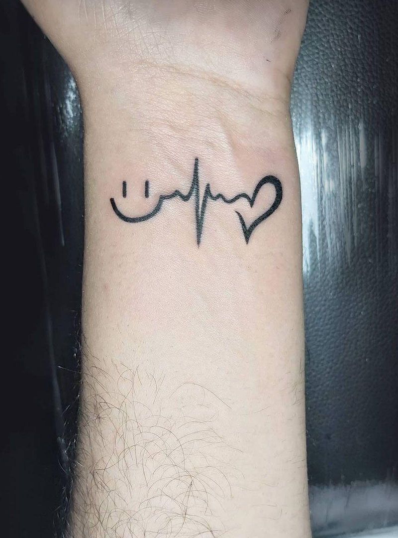 30 Pretty Heartbeat Tattoos to Inspire You