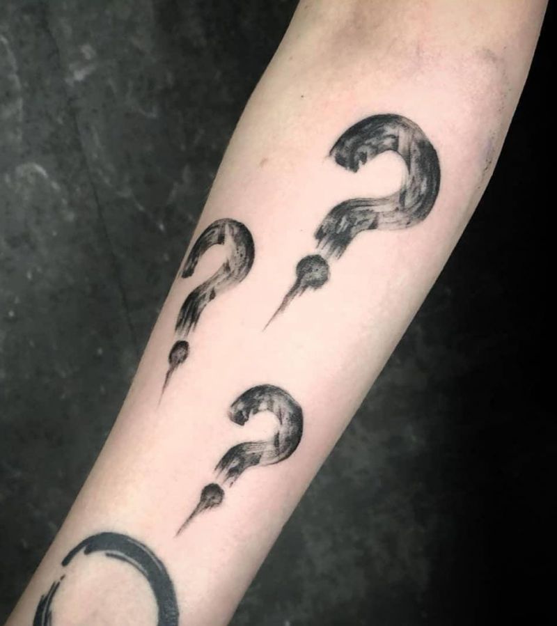 30 Pretty Question Mark Tattoos You Can Copy