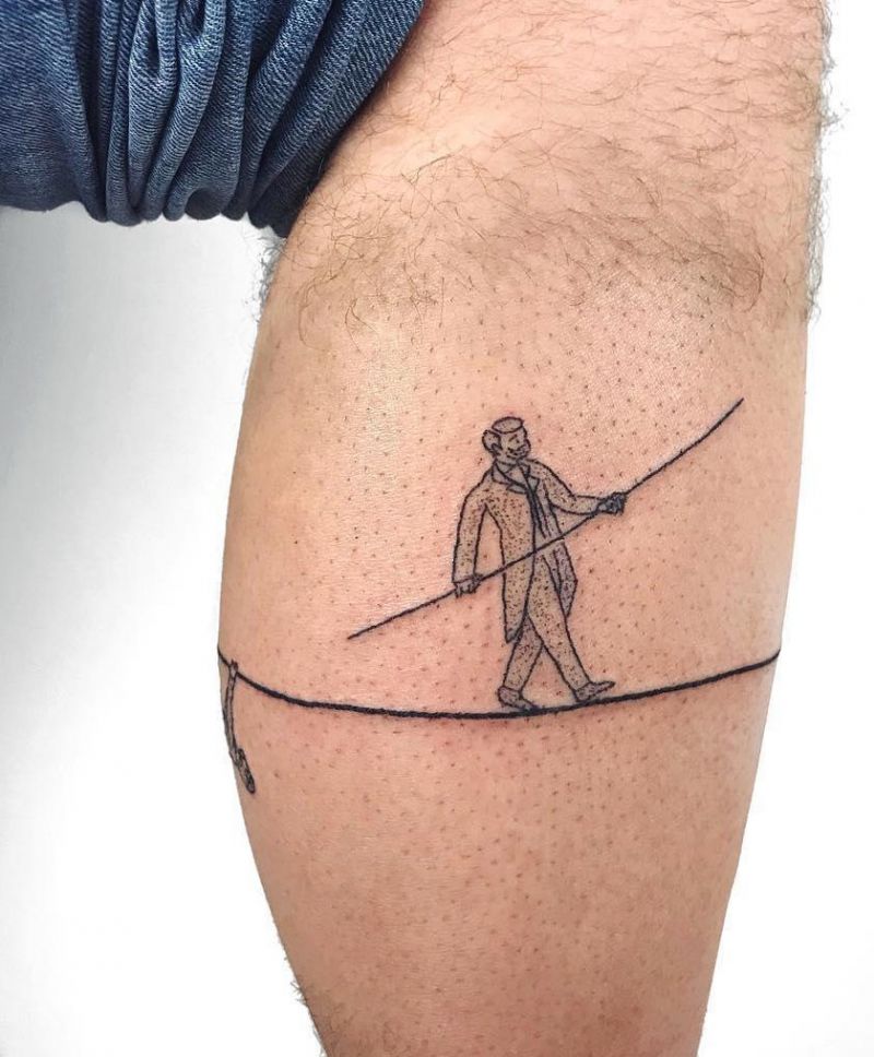 30 Tightrope Walker Tattoos Make You Attractive