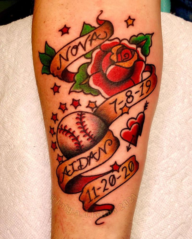 30 Pretty Baseball Tattoos You Will Love