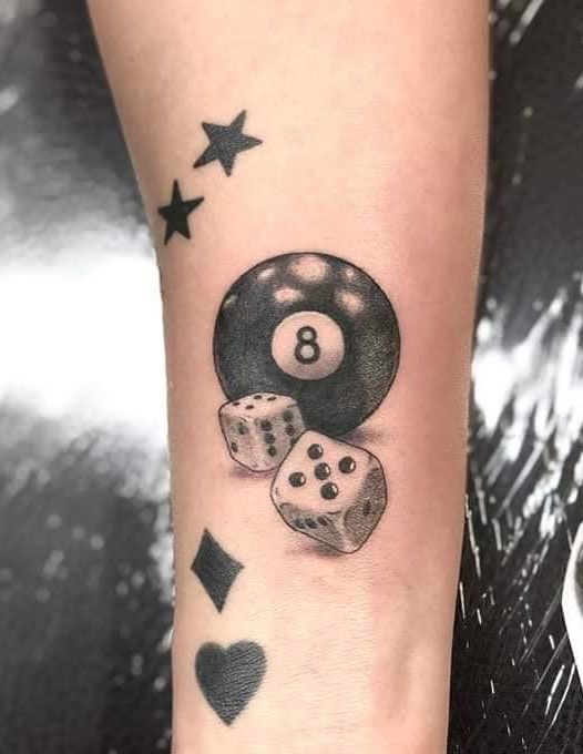 30 Pretty Billiard Tattoos You Will Love