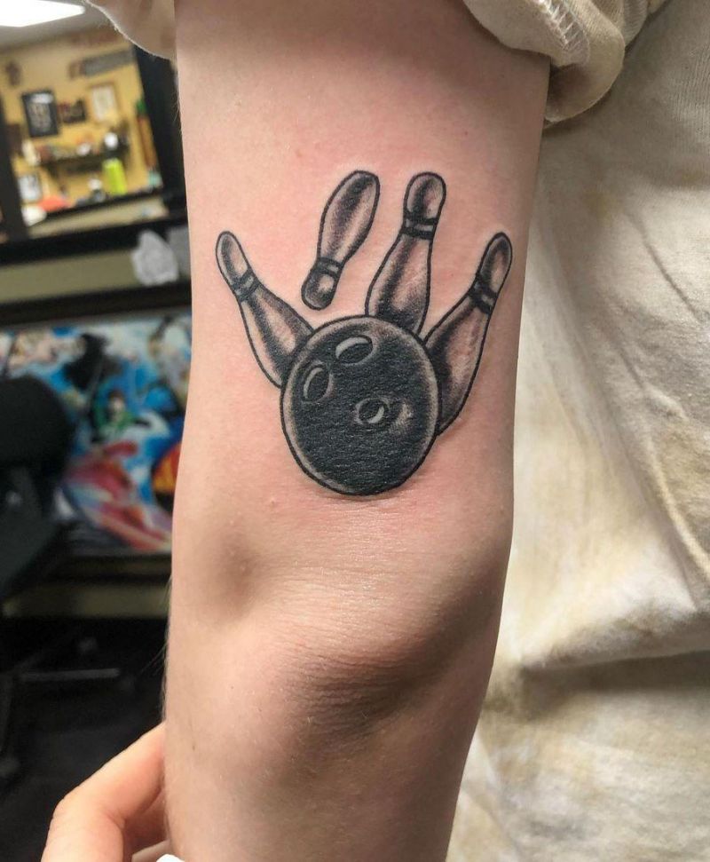 30 Bowling Tattoos Remind You to Relax