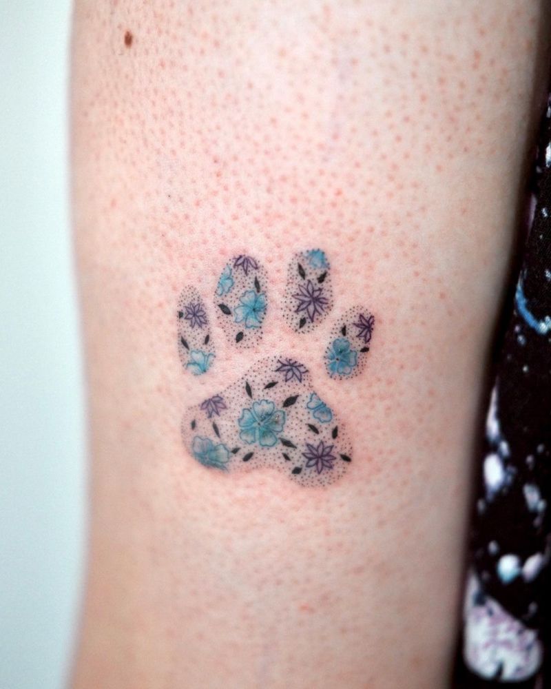 30 Cute Cat Paw Tattoos You Must Love