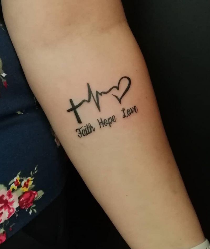 30 Pretty Faith Hope Love Tattoos You Must Try