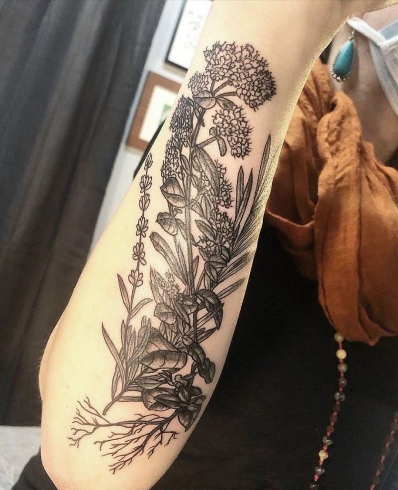 30 Pretty Garden Tattoos You Must Love