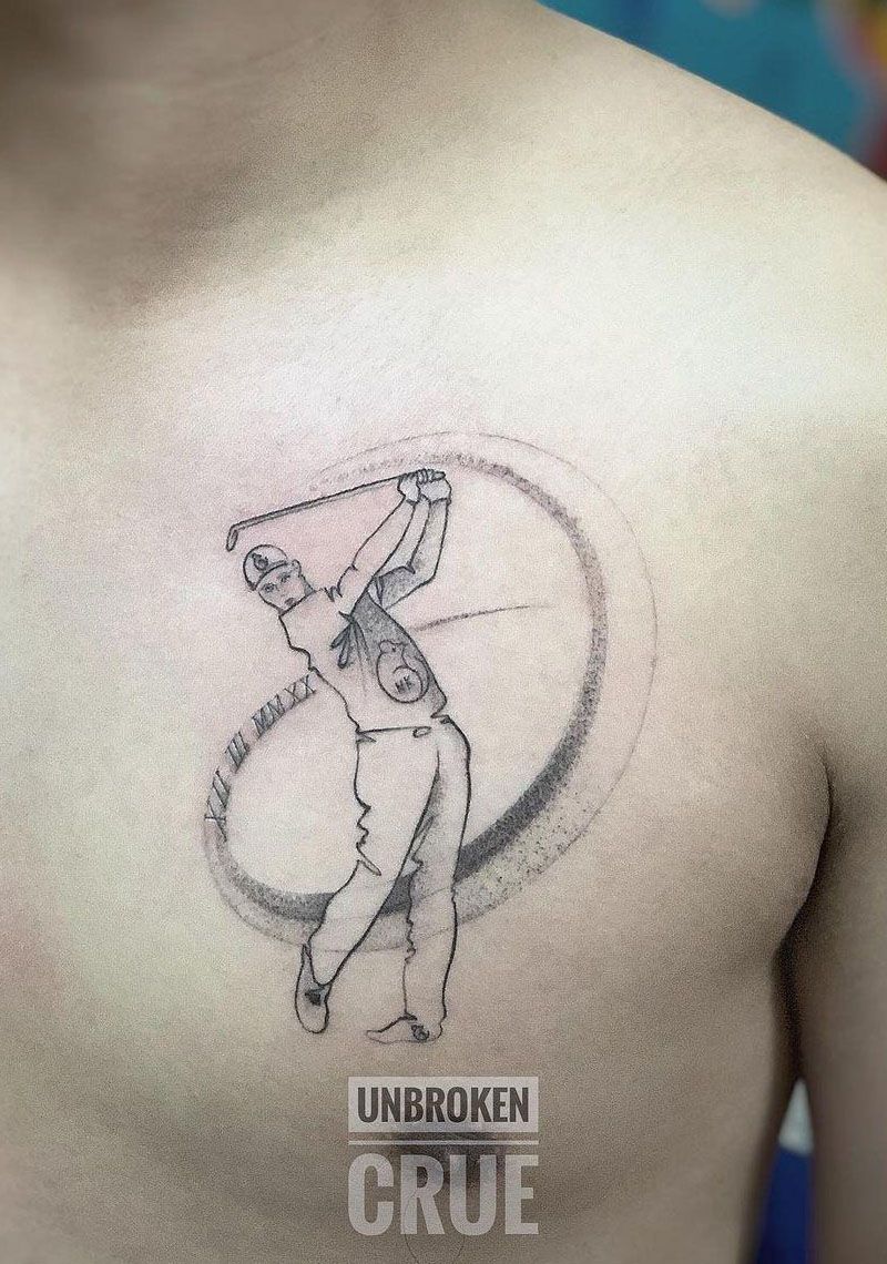 30 Golf Tattoos Remind You to Enjoy Life