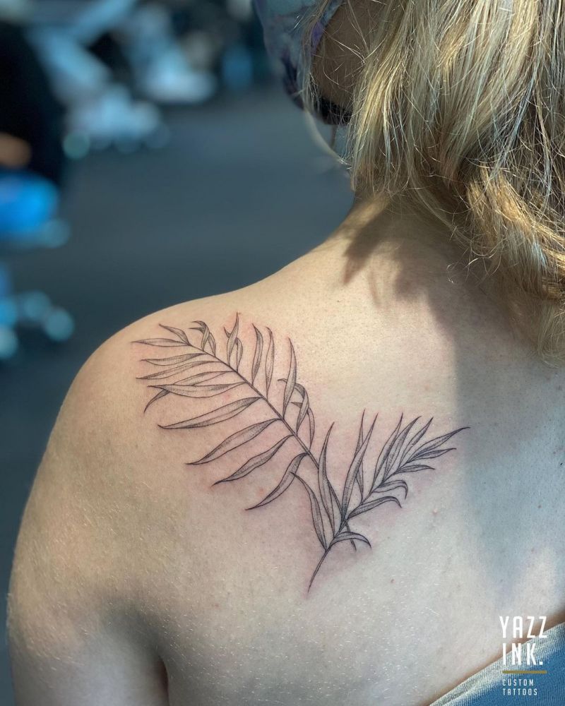 30 Pretty Palm Leaf Tattoos to Inspire You