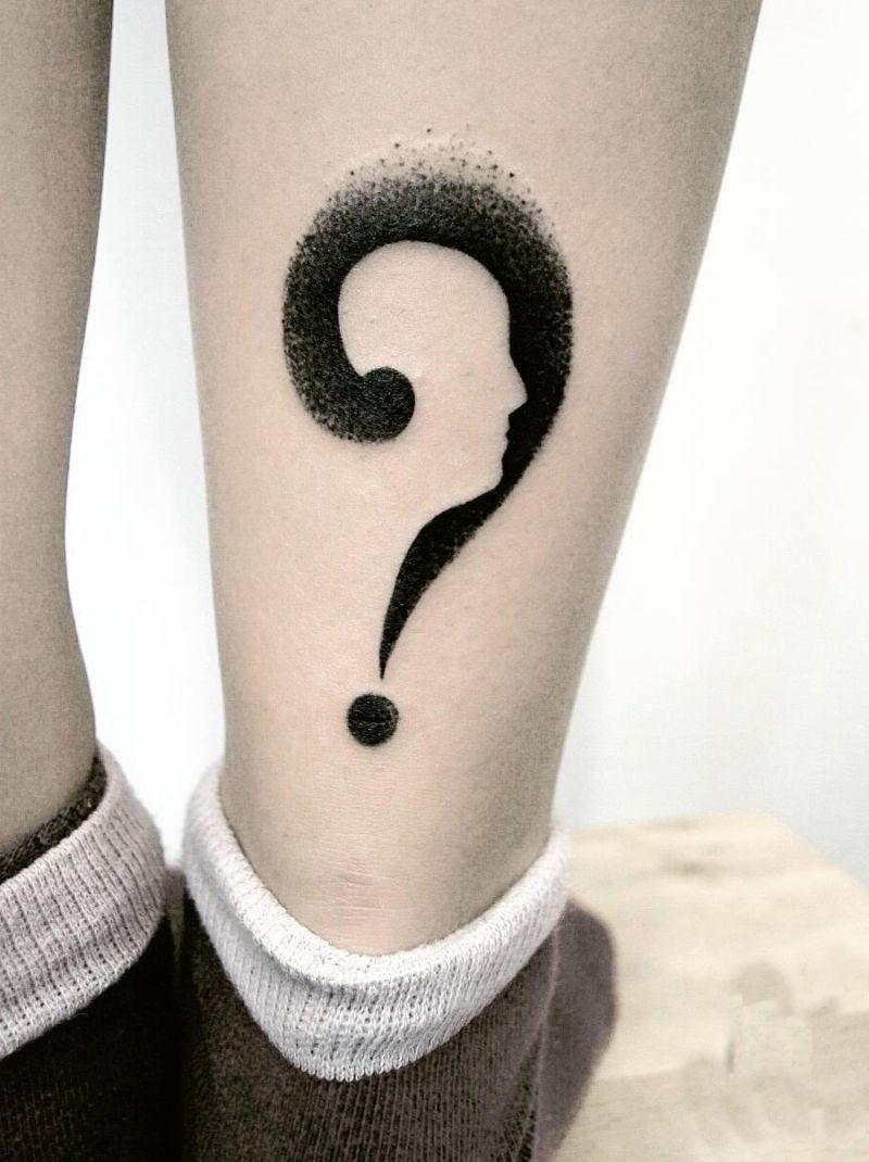 30 Pretty Question Mark Tattoos You Can Copy