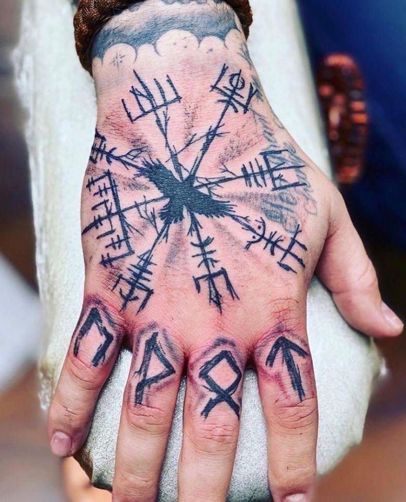 30 Mysterious Rune Tattoos Improve Your Temperament