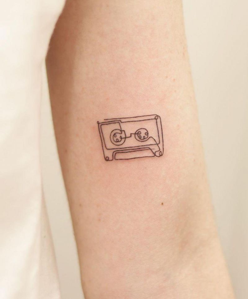 30 Pretty Tape Tattoos You Will Love