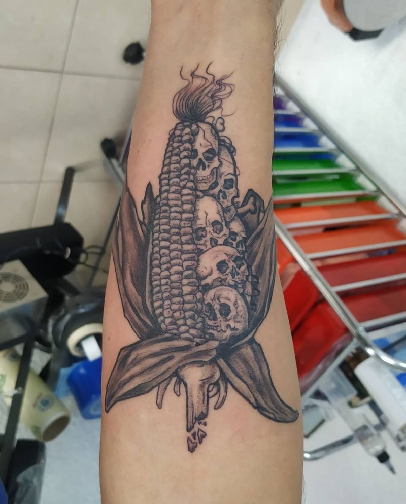 30 Pretty Corn Tattoos You Can Copy