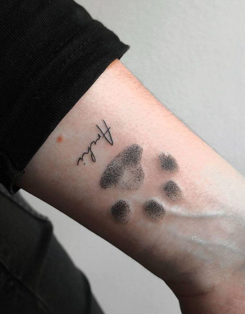 30 Cute Dog Paw Tattoos You Will Love