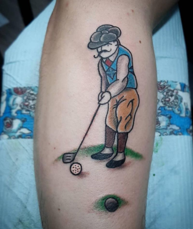 30 Golf Tattoos Remind You to Enjoy Life