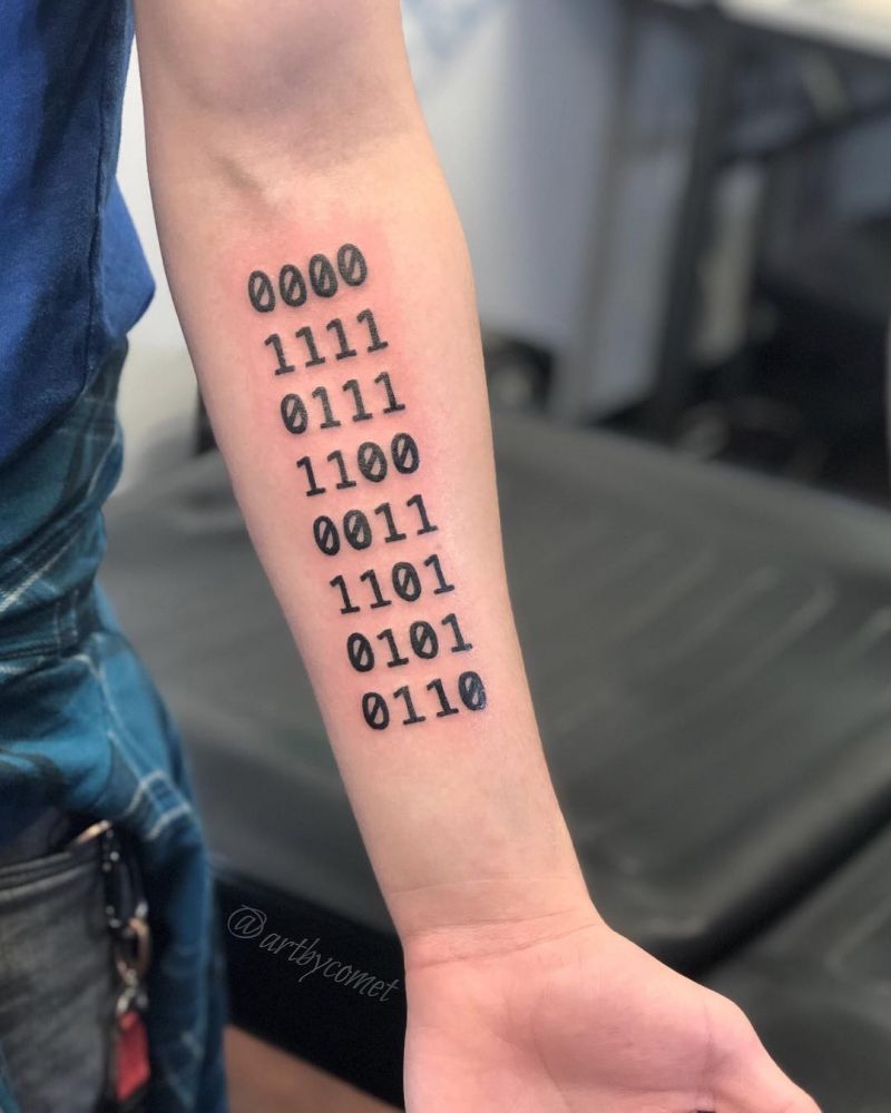 30 Creative Binary Tattoos You Can Copy