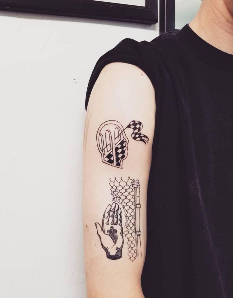 17 Checkered Tattoos Give You Unexpected Feeling