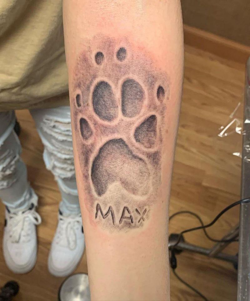 30 Cute Dog Paw Tattoos You Will Love