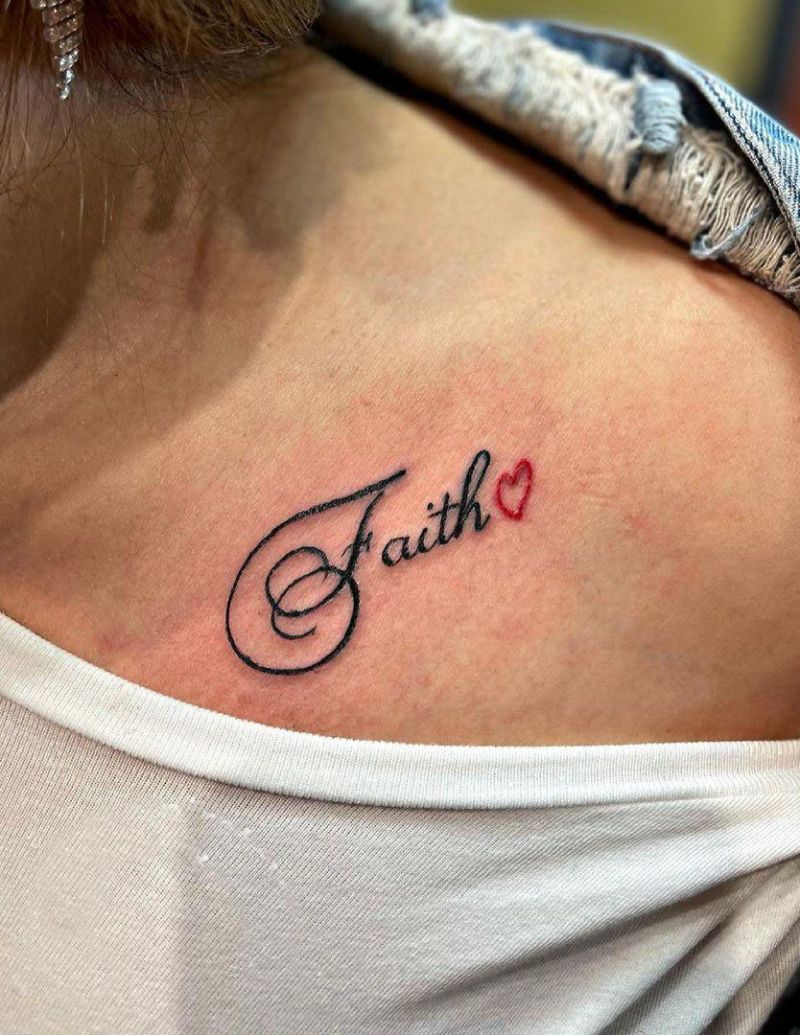 30 Pretty Faith Tattoos You Must Try