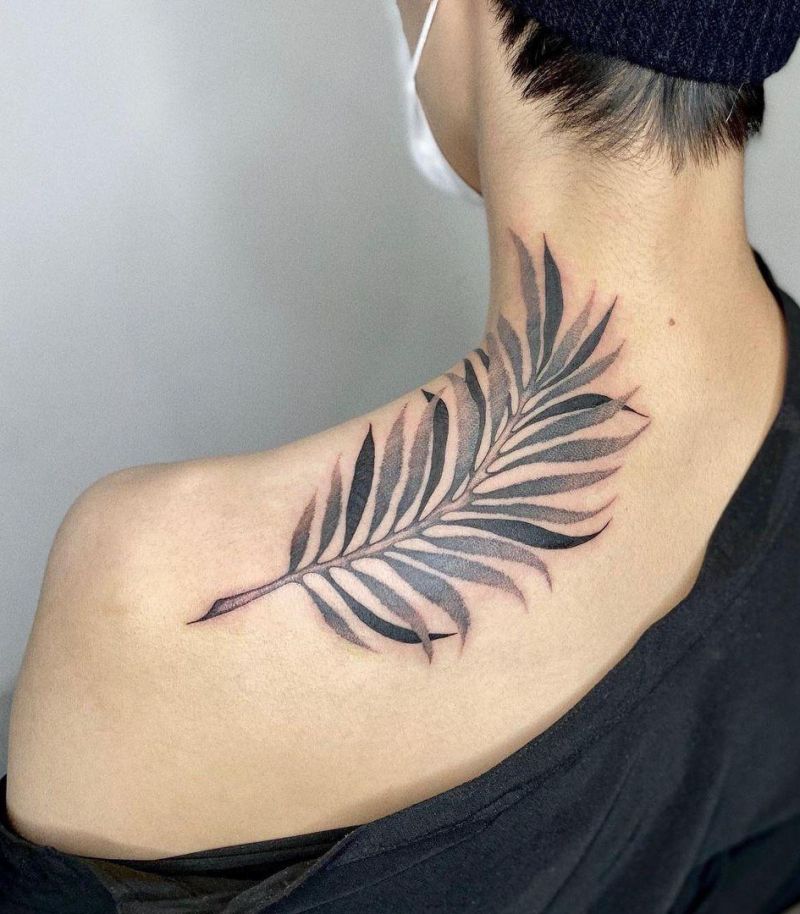 30 Pretty Palm Leaf Tattoos to Inspire You