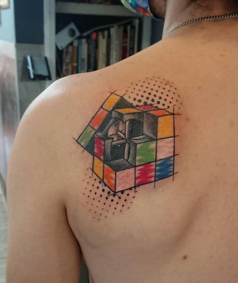 30 Great Rubik's Cube Tattoos You Can Copy