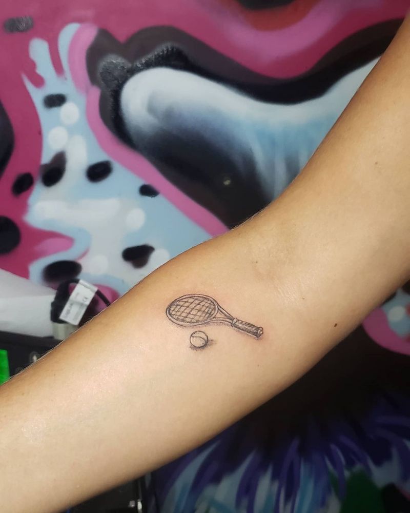 30 Pretty Tennis Tattoos to Inspire You