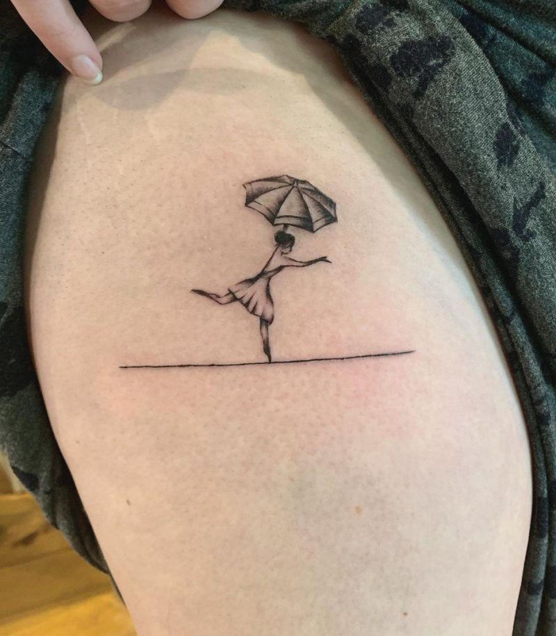 30 Tightrope Walker Tattoos Make You Attractive