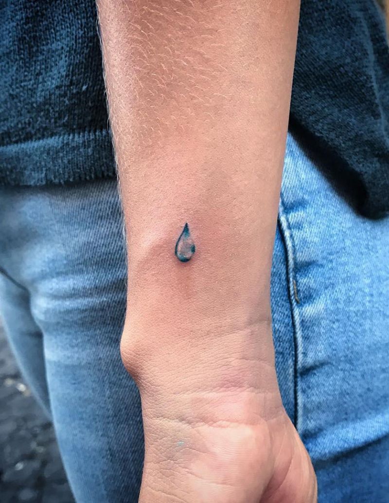 30 Creative Water Drop Tattoos You Must Try