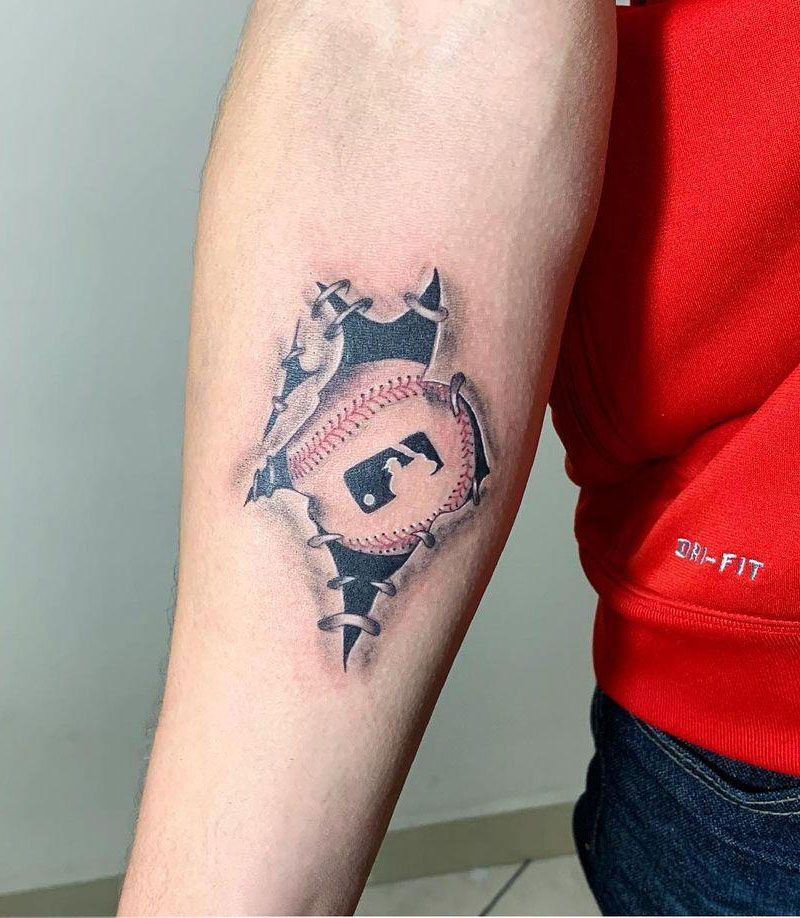 30 Pretty Baseball Tattoos You Will Love