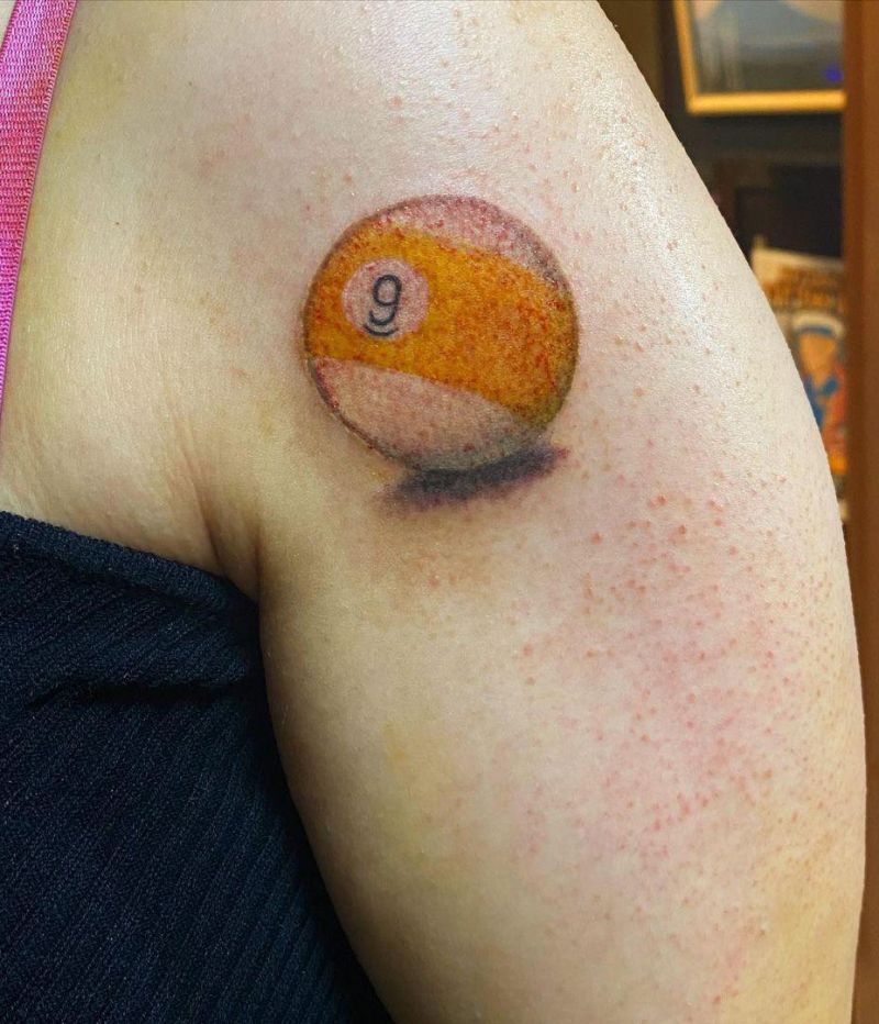 30 Pretty Billiard Tattoos You Will Love