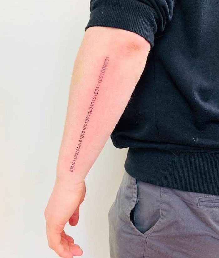 30 Creative Binary Tattoos You Can Copy