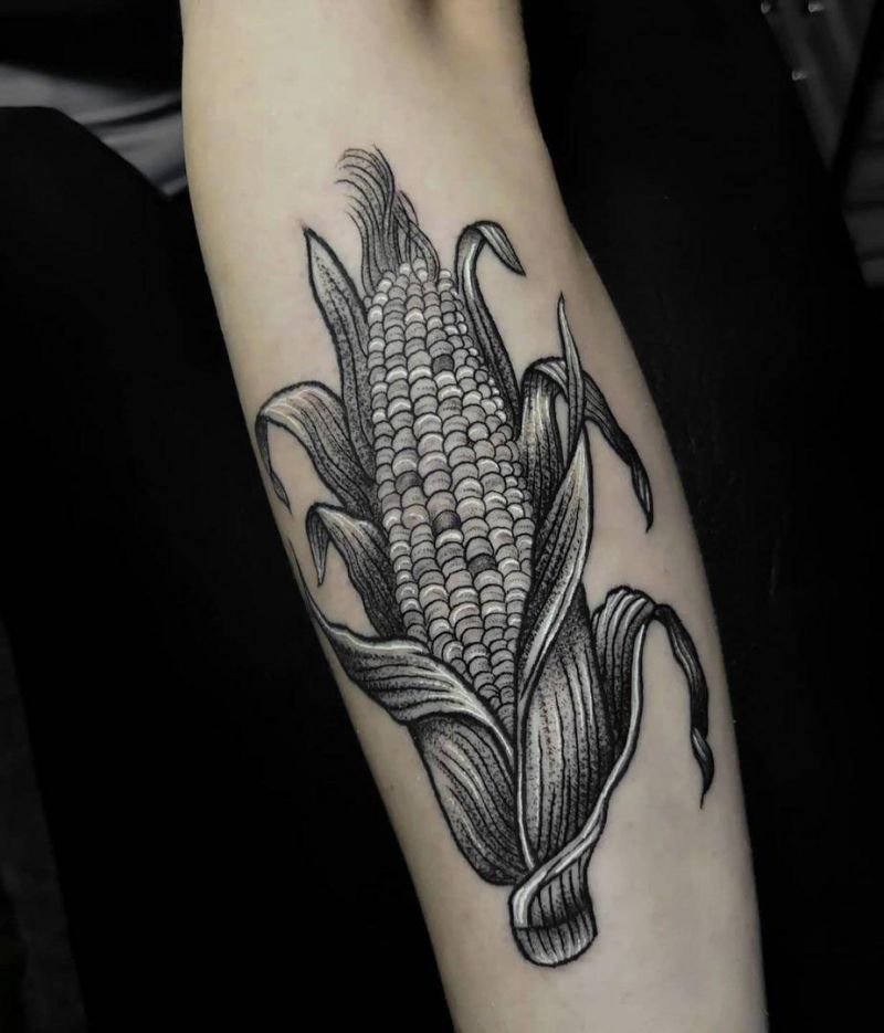 30 Pretty Corn Tattoos You Can Copy