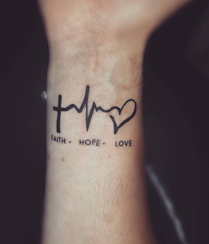 30 Pretty Faith Hope Love Tattoos You Must Try