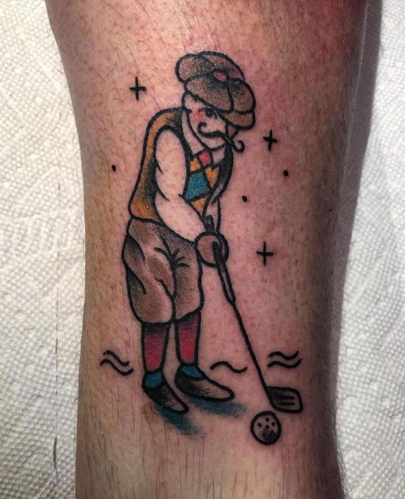 30 Golf Tattoos Remind You to Enjoy Life