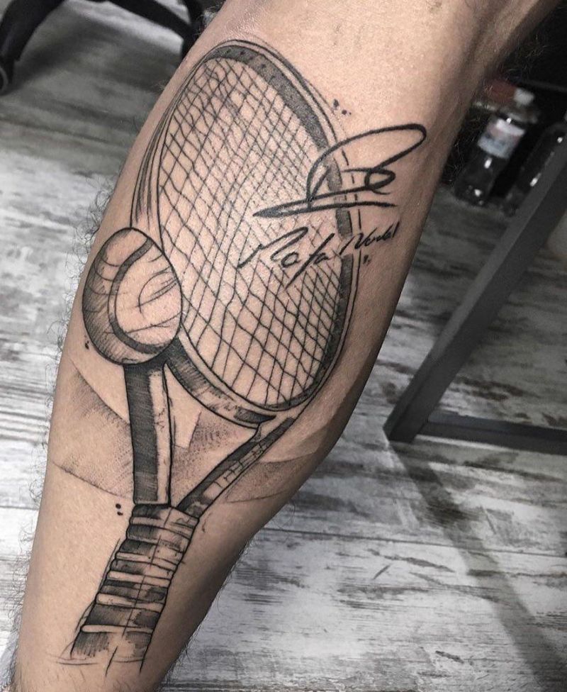 30 Pretty Tennis Tattoos to Inspire You