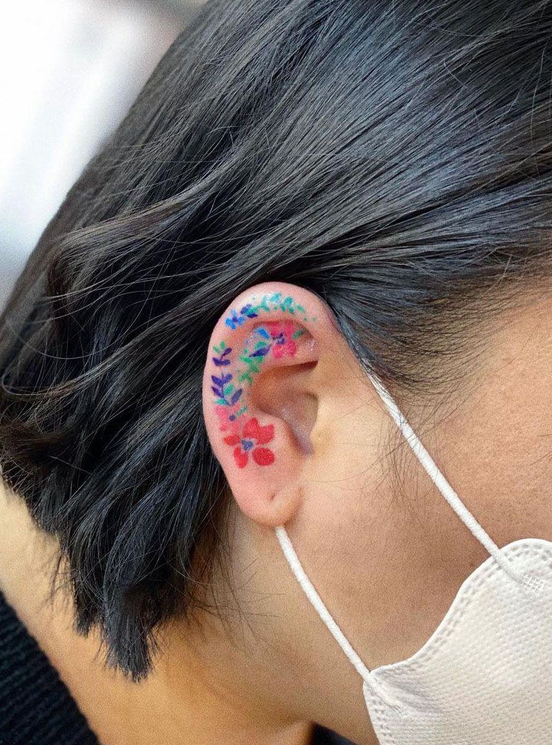 30 Elegant Ear Tattoo Designs to Get Inspired