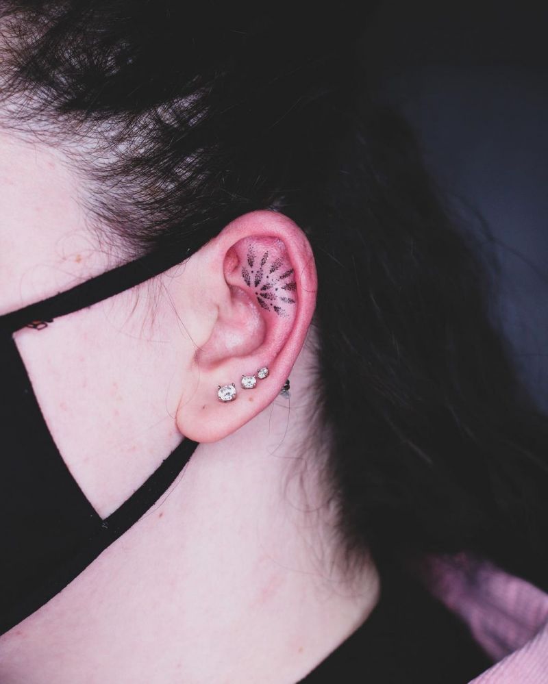 30 Elegant Ear Tattoo Designs to Get Inspired