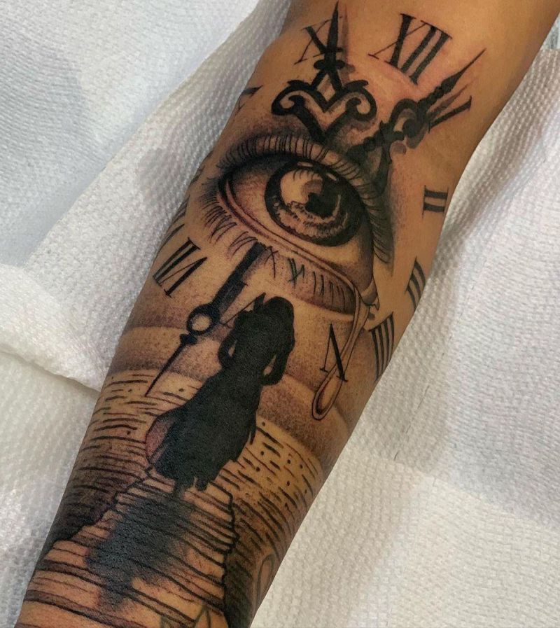30 Pretty Crying Eye Tattoos Give You Inspiration