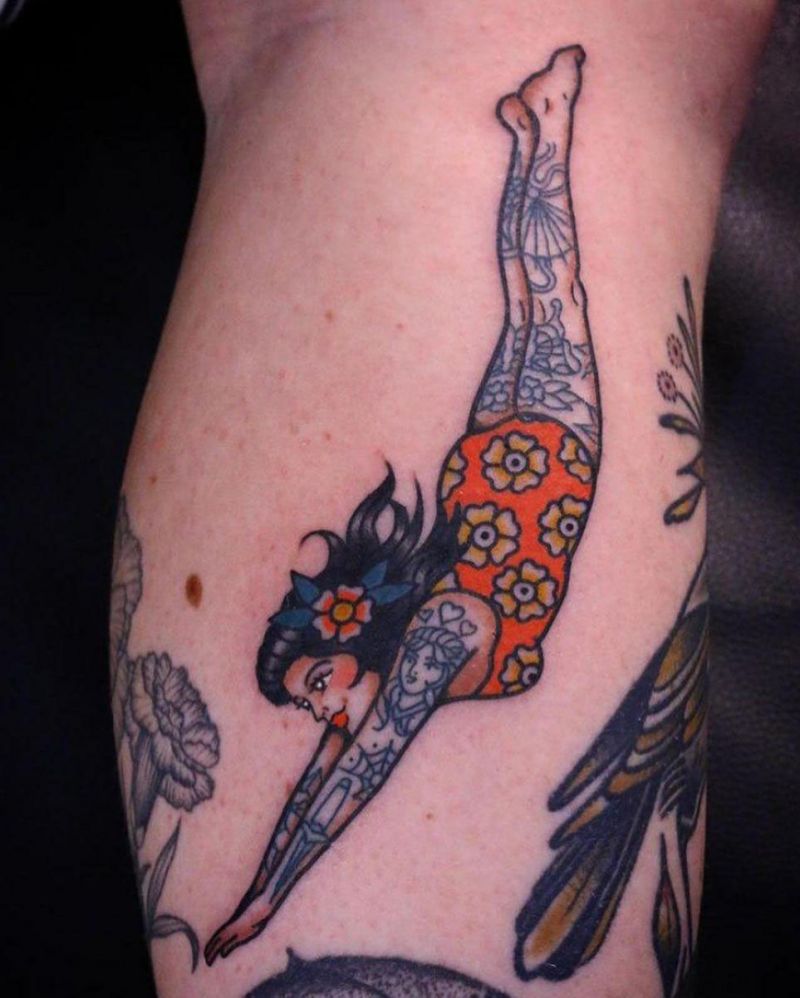 30 Creative Diver Tattoos You Can Copy