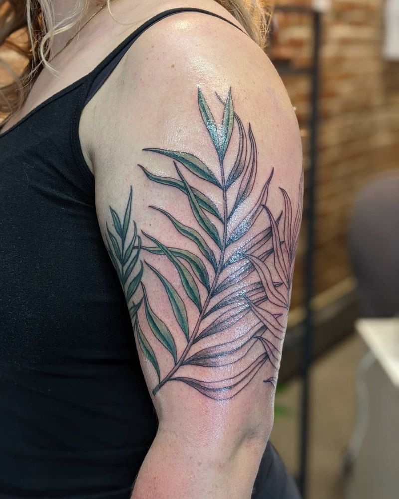 30 Pretty Palm Leaf Tattoos to Inspire You