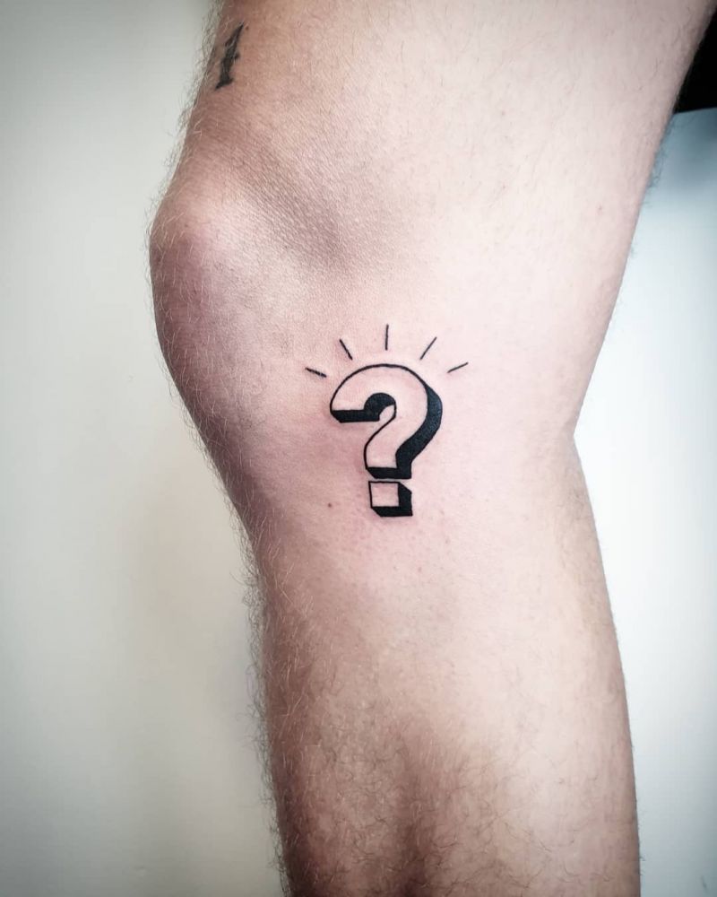 30 Pretty Question Mark Tattoos You Can Copy