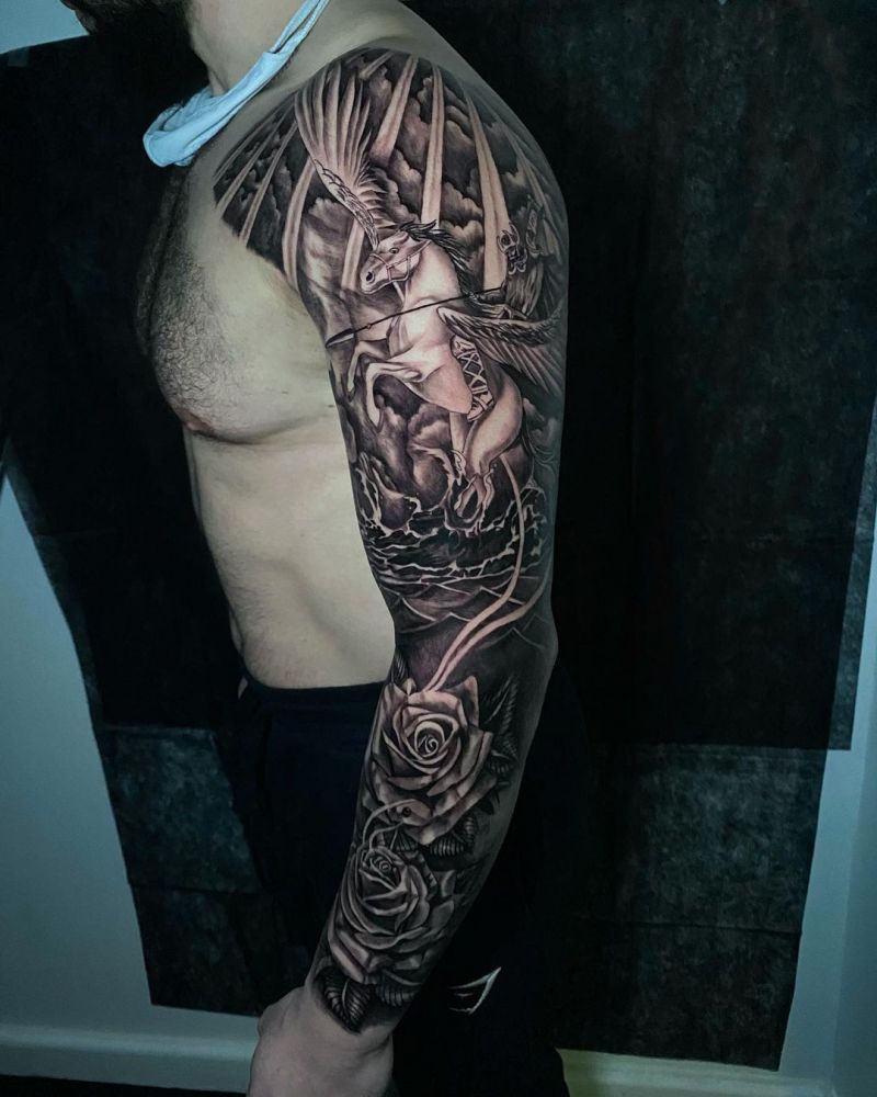 30 Elegant Sleeve Tattoos Make You Charming